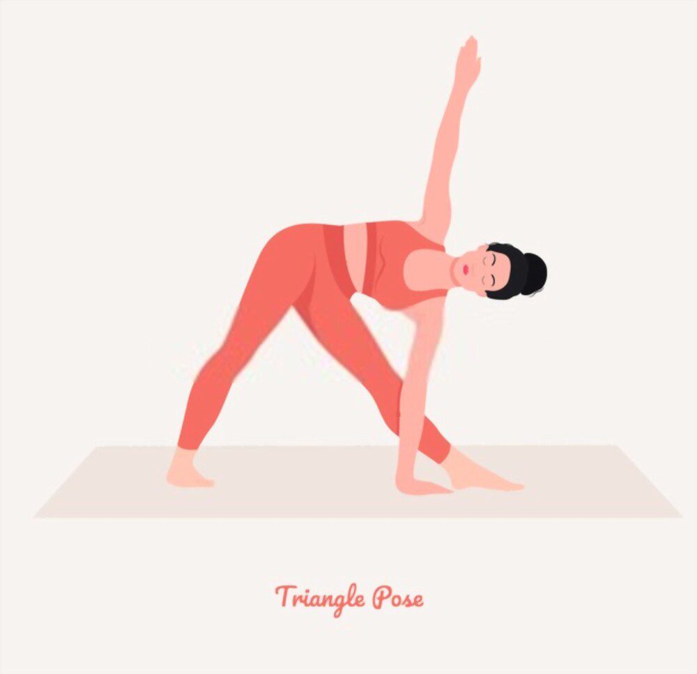 Triangle Pose for Weight Loss