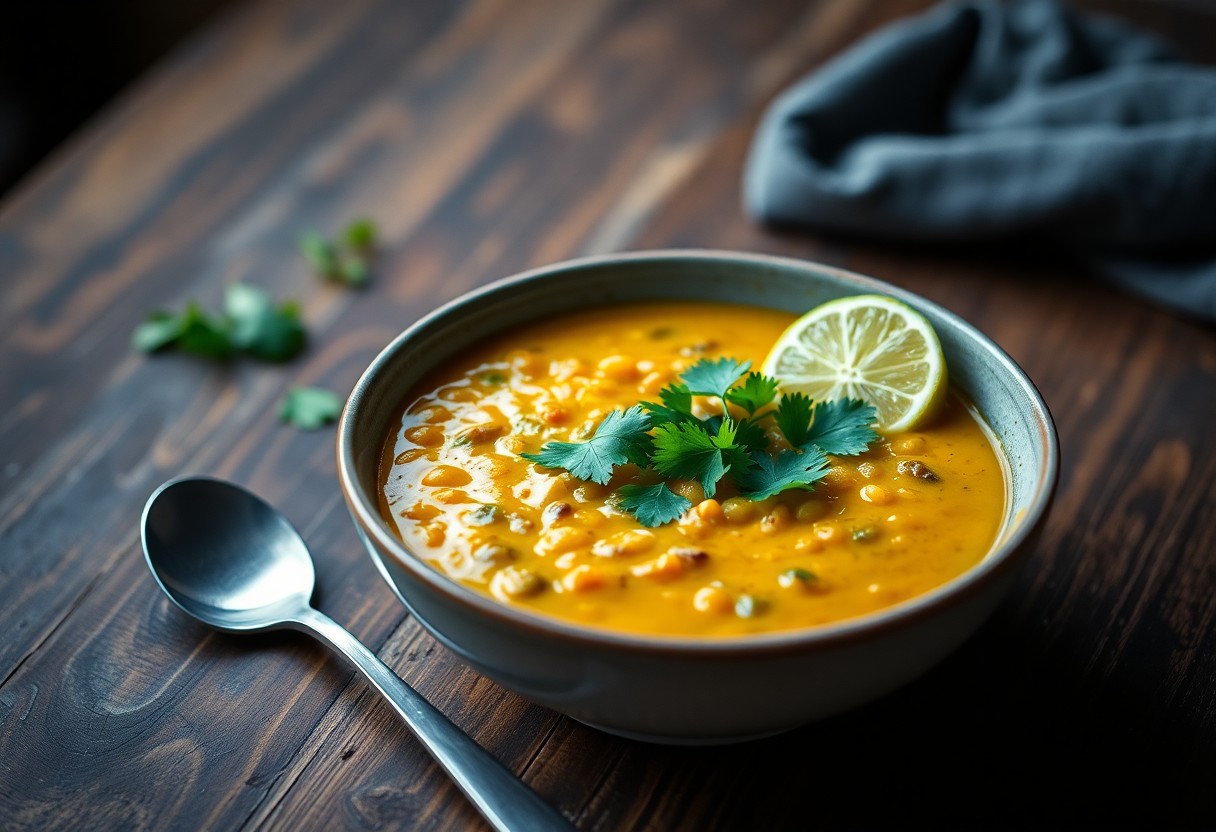 Vegan Recipe- Curried squash, lentil & coconut soup