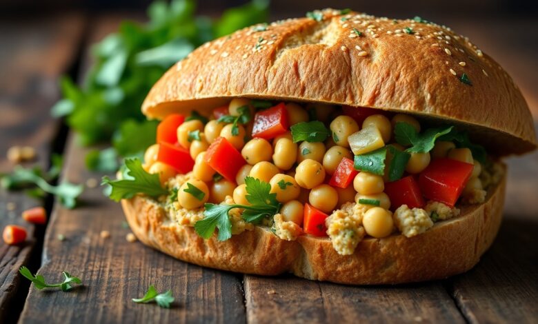 Vegan Chickpea Salad Sandwich Recipe - Easy Vegan Recipes For Beginners