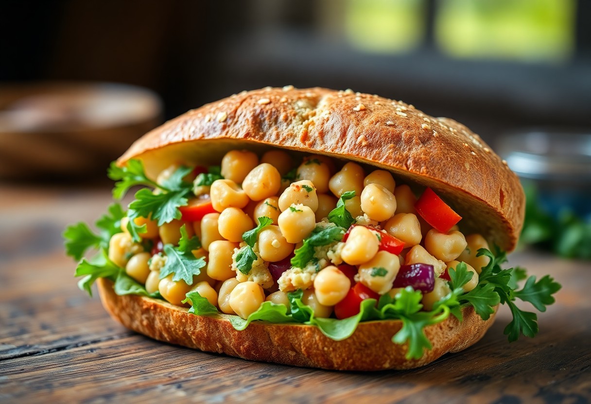 Vegan Chickpea Salad Sandwich Recipe - Easy Vegan Recipes For Beginners