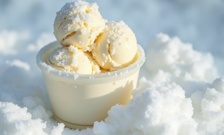 snow cream recipe