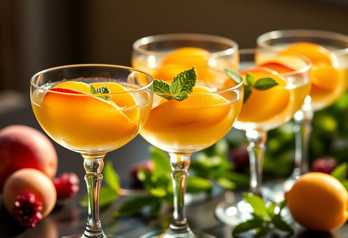 Summer's Sweetest Treat - Poached Peaches in Sparkling Wine Recipe