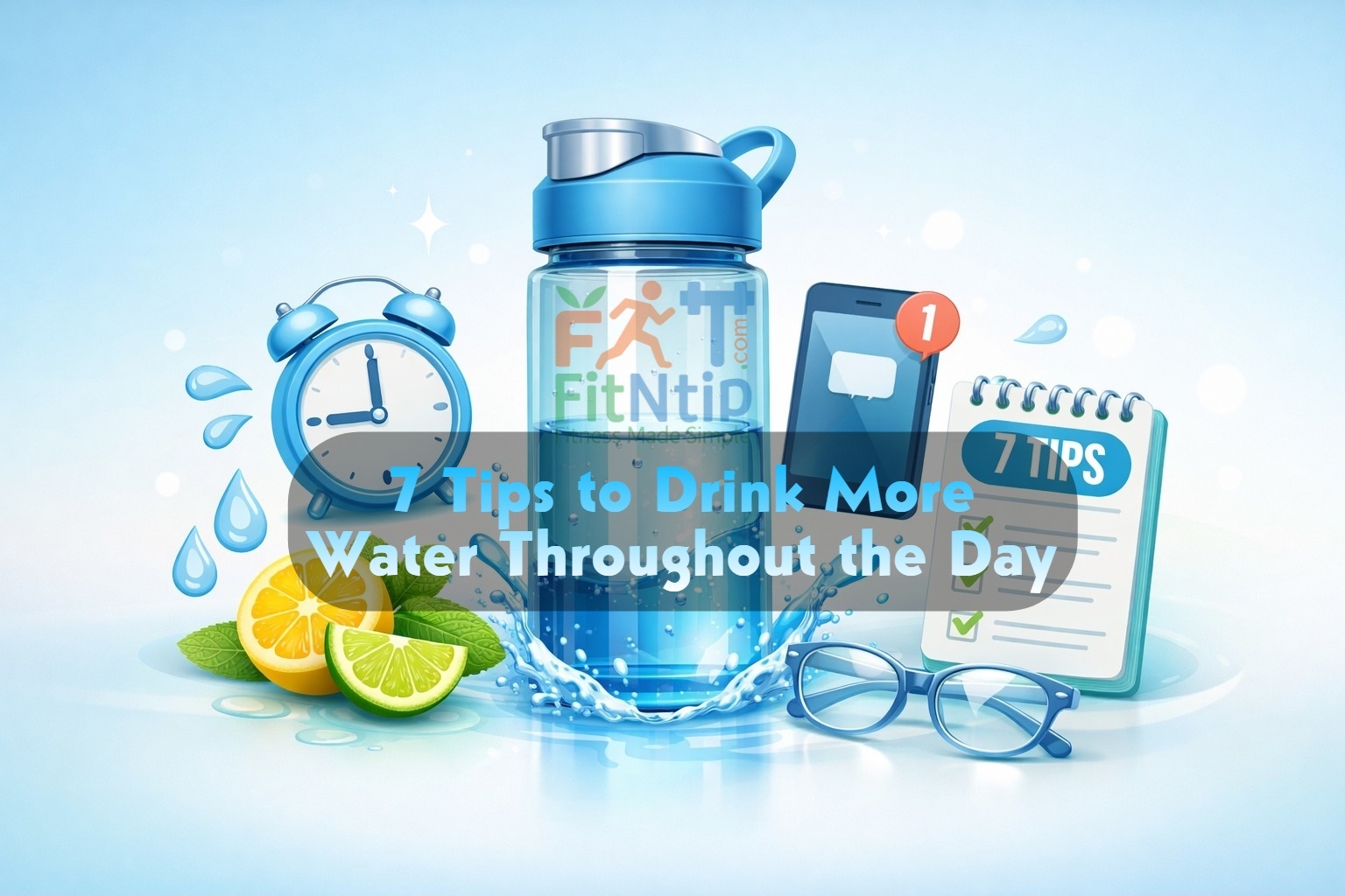 7 Tips to Drink More Water Throughout the Day