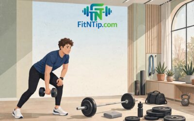 Person training with dumbbells in a gym